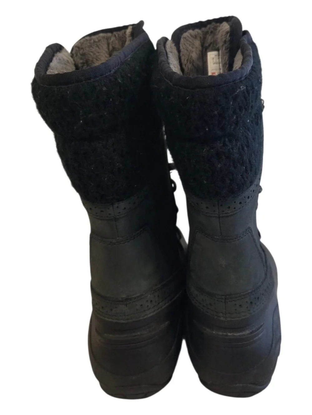 The North Face Shellista ll Mid Black Insulated Lace-Up Winter Boots 9